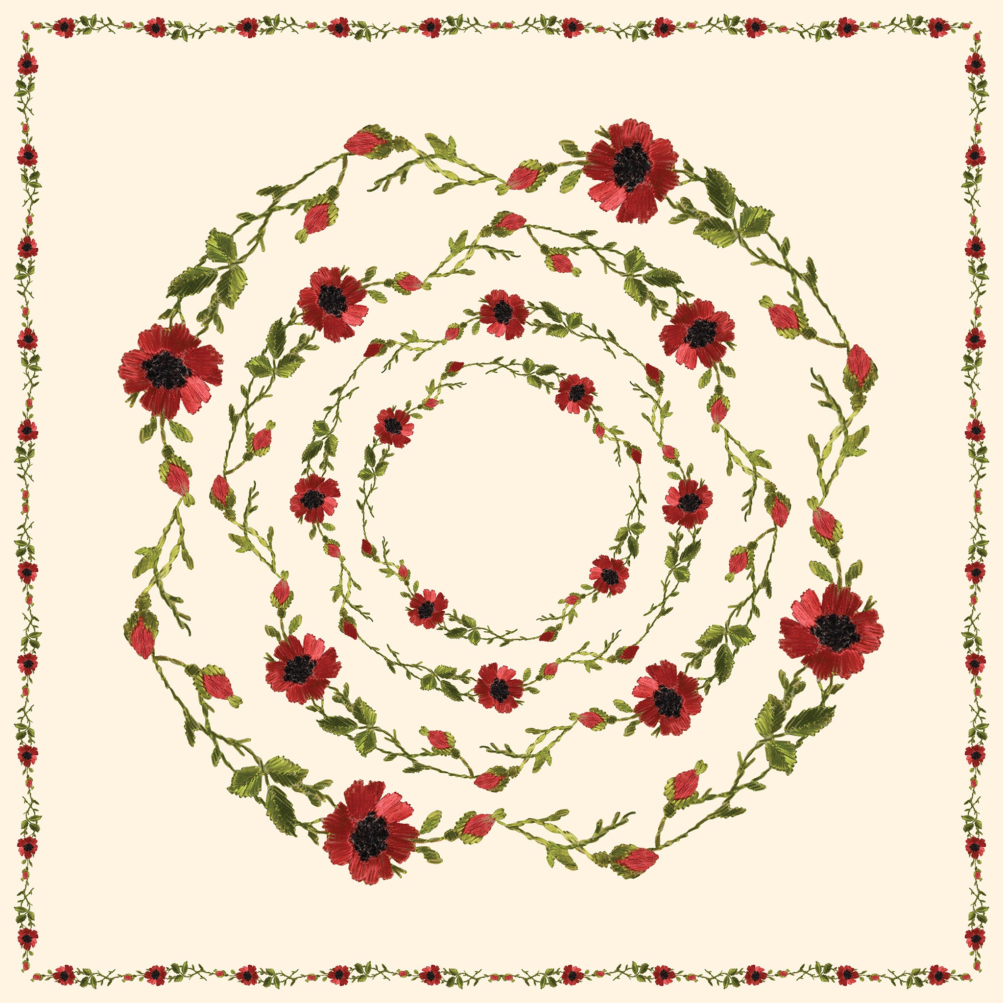 Silk Scarf | Poppy